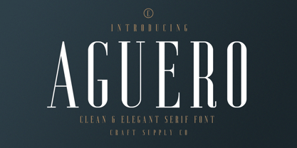 Aguero Serif Font Poster 1