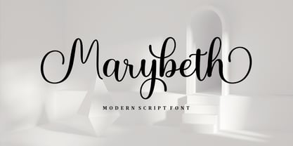 Marybeth Font Poster 1