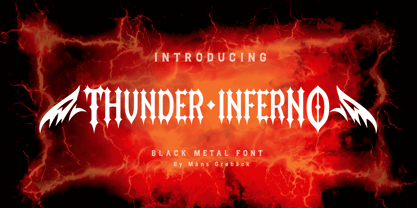 Thunder Inferno Font Poster 1