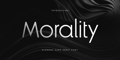 Morality Font Poster 1