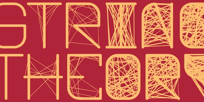 String Theory Font Poster 6