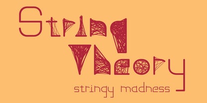 String Theory Font Poster 1