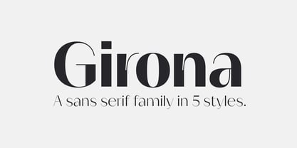 Girona Font Poster 1