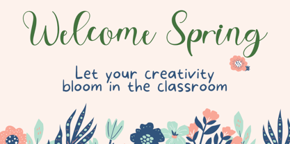 Spring Style Font Poster 3