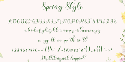 Spring Style Font Poster 5