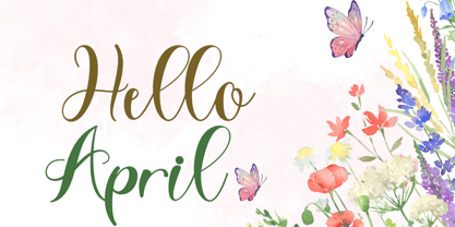 Spring Style Font Poster 2