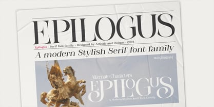 Epilogus Font Poster 4