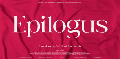 Epilogus Font Poster 1