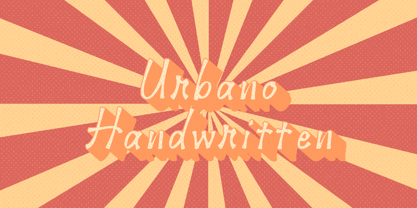 Urbano Handwritten Font Poster 1
