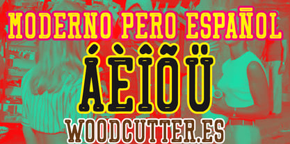 Moderno pero Espanol Font Poster 2