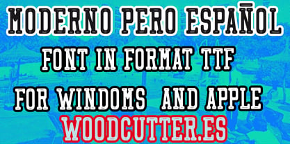 Moderno pero Espanol Font Poster 5