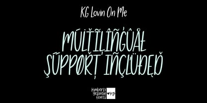 KG Lovin On Me Font Poster 2