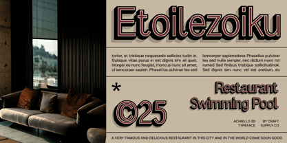 Achiello Font Poster 12