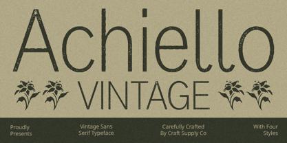 Achiello Font Poster 7