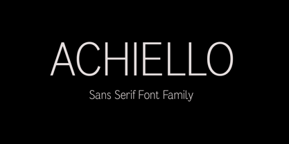 Achiello Font Poster 1