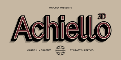 Achiello Font Poster 10