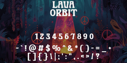 Lava Orbit Font Poster 6