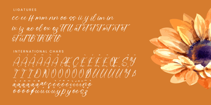 Beauty Autumn Italic Font Poster 8