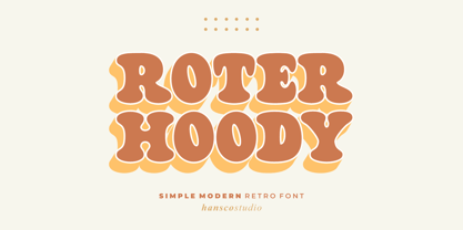 Roter Hoody Fuente Póster 1
