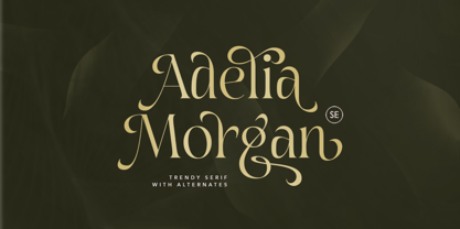 Adelia Morgan Font Poster 1