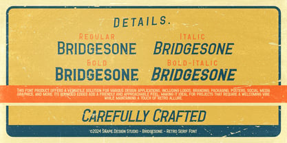 Bridgesone Font Poster 4