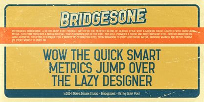 Bridgesone Font Poster 2