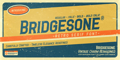 Bridgesone Font Poster 1