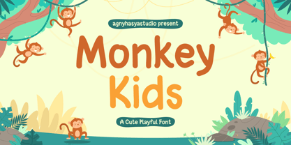 Monkey Kids Font Poster 1