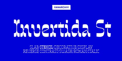 Invertida St Font Poster 1