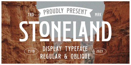 Stoneland Font Poster 1