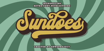 Sundoes Font Poster 1