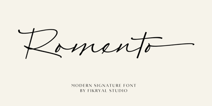 Romento Font Poster 1