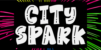 City Spark Font Poster 1