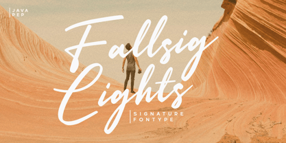 Fallsig Lights Font Poster 1