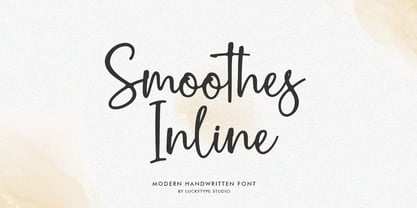 Smoothes Inline Font Poster 1