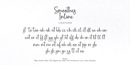 Smoothes Inline Font Poster 8