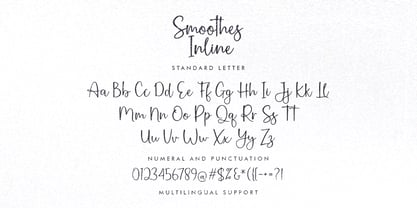 Smoothes Inline Font Poster 7