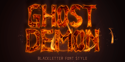 Ghost Demon Font Poster 1