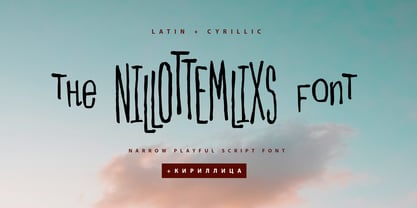 Nillottemlixs Cyrillic Font Poster 1