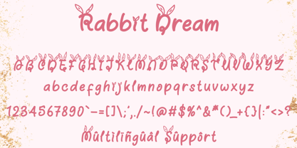 Rabbit Dream Font Poster 5