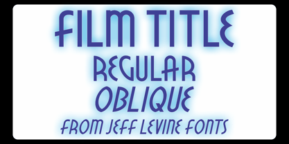 Film Title JNL Font Poster 1