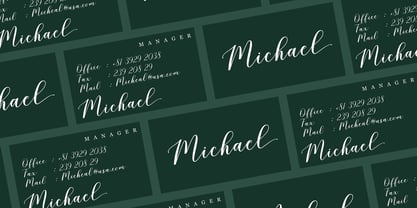 Blushline Script Font Poster 10