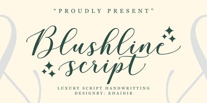 Blushline Script Font Poster 1