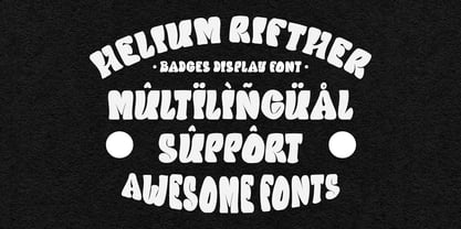 Helium Rifther Font Poster 6