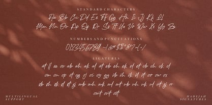 Hadejah Signature Font Poster 5