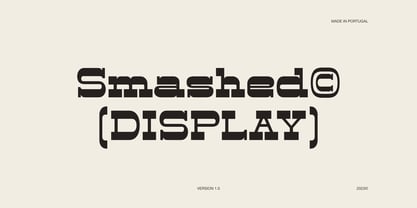 Smashed Display Font Poster 1
