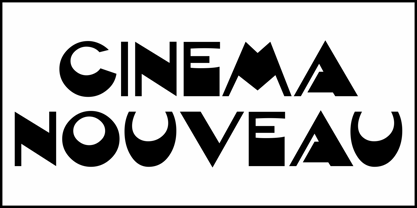 Cinema Nouveau JNL Font Poster 2