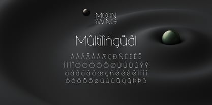 Moon Swing Font Poster 8