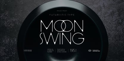 Moon Swing Font Poster 1