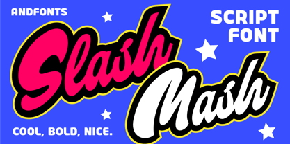 Slash Mash Font Poster 1